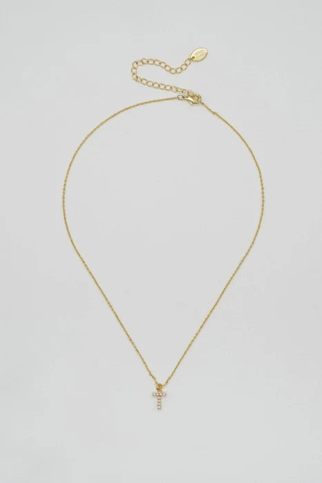 Brenda Grands Jewelry - Dainty Love Pearl Initial Necklace