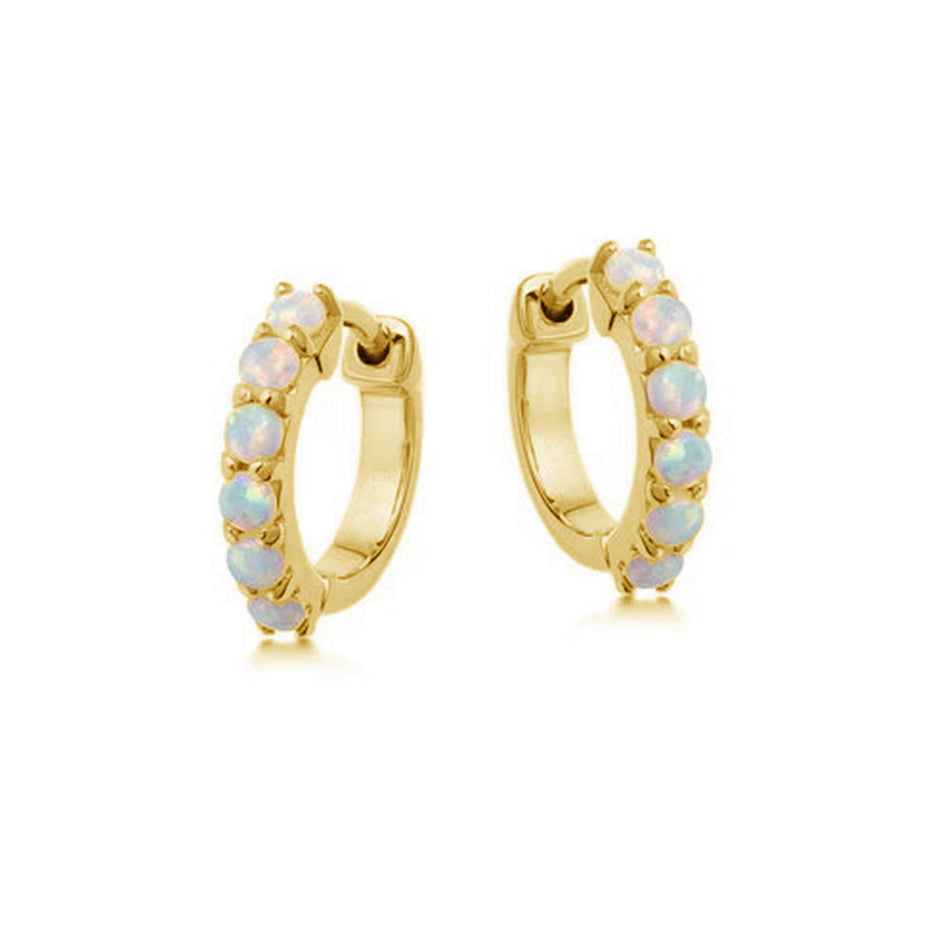 Mineral and Matter Andromeda Opal Hoop Earrings