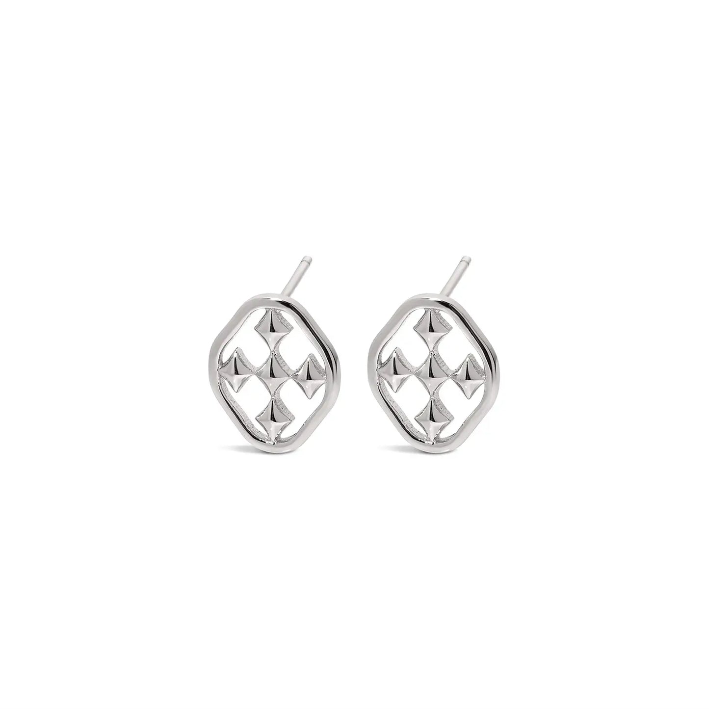 Gracewear Shield Post Earrings - (gold or silver)