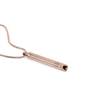 HALSA Breathing Necklace, Anxiety Stress Relief Tool for Mindfulness, Meditation, Stress Relief, Relaxation, Sleep. Natural Calm Breathwork for Women and Men. Premium Stainless Steel Pendant.