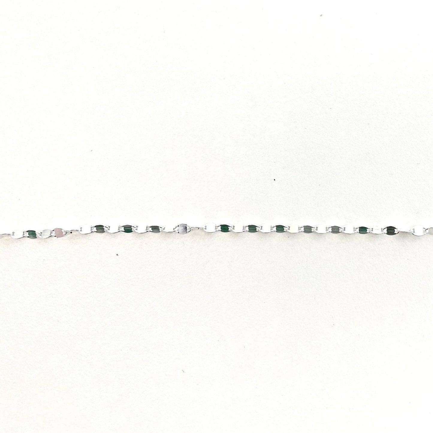 Permanent Chain - Sterling Silver Mirror Link