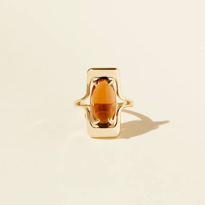 Walton Ring in Amber