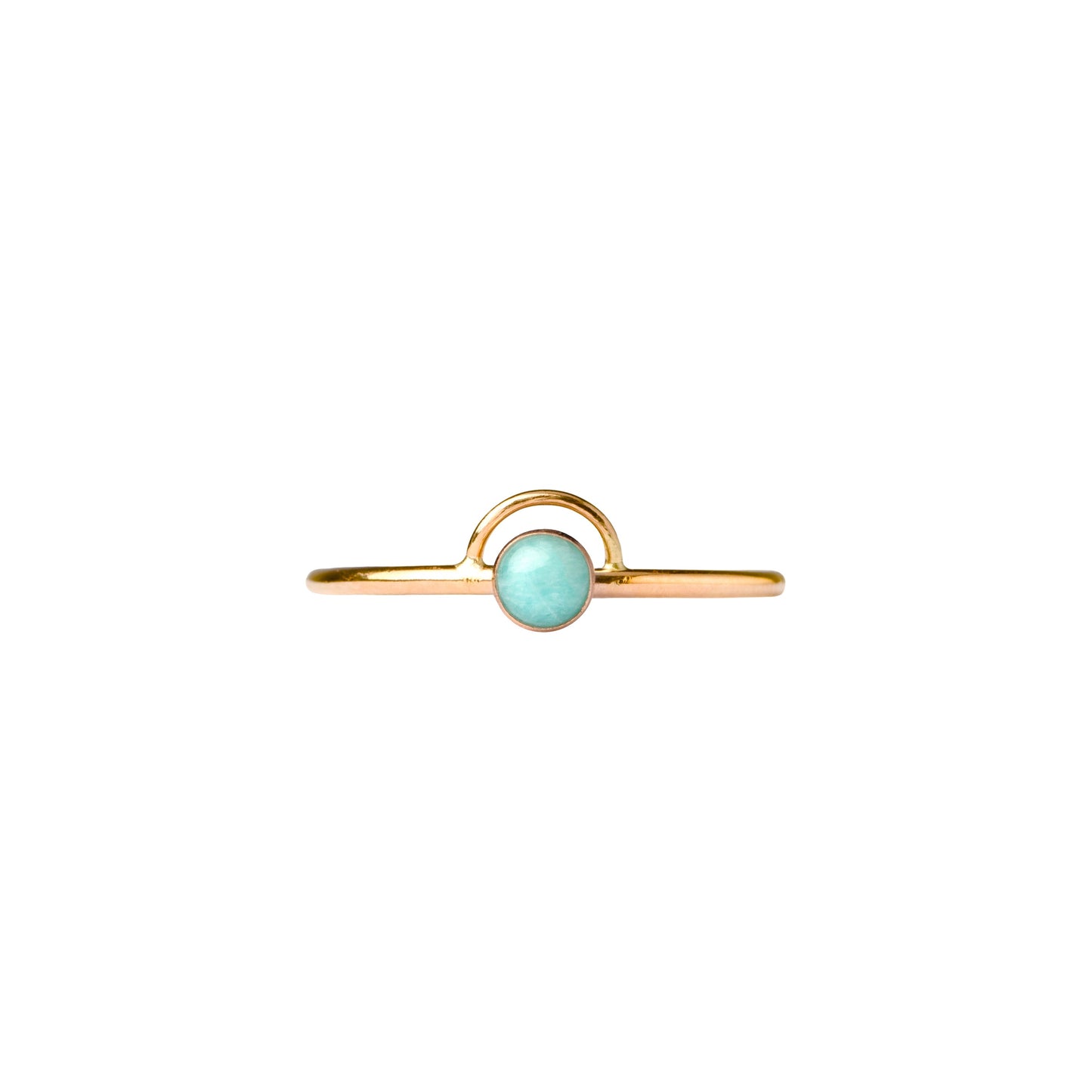 Mineral and Matter Amazonite Arc Ring