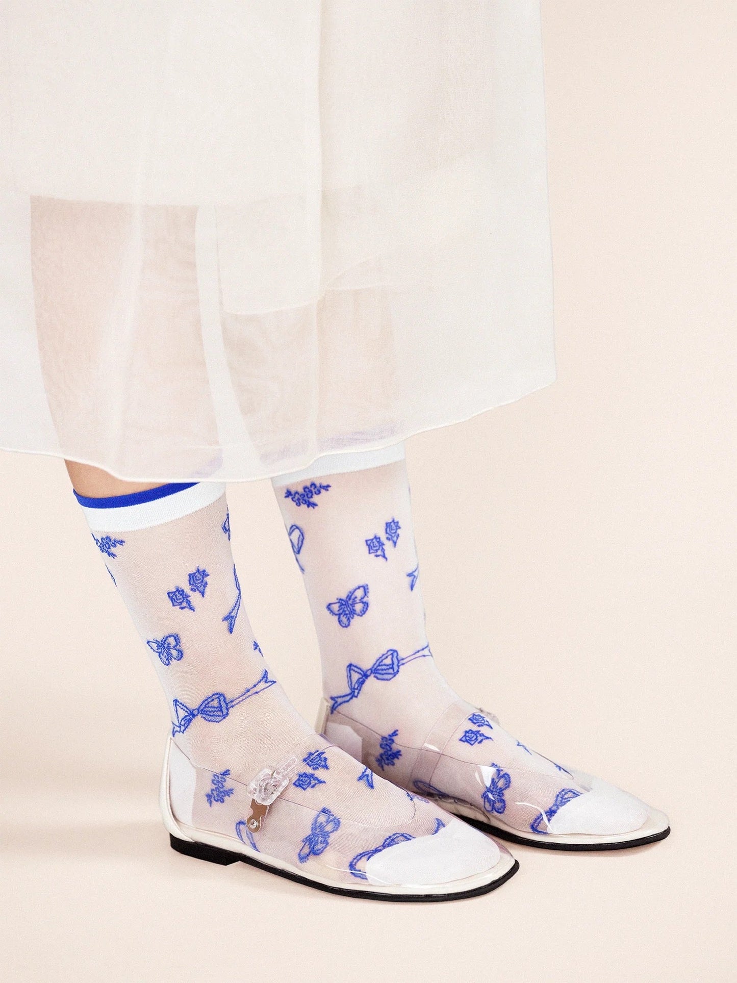 Alice Sheer Crew Socks