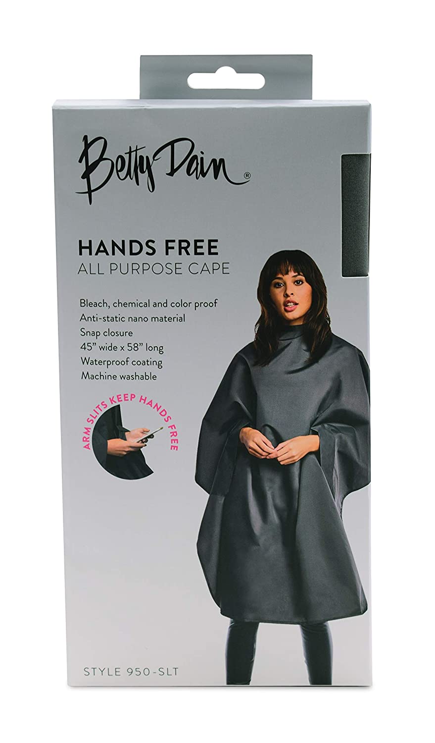 Betty Dain Hands Free All Purpose Cape - Slate