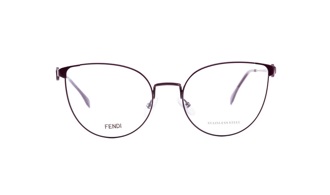 Frames Fendi FF0308 Black, Cat Eye, Fendi, Frames, Large, Metal, Prescription, Red, Womens