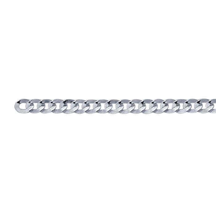 Permanent Jewelry Sterling Silver Chain Bracelet - Flat Curb