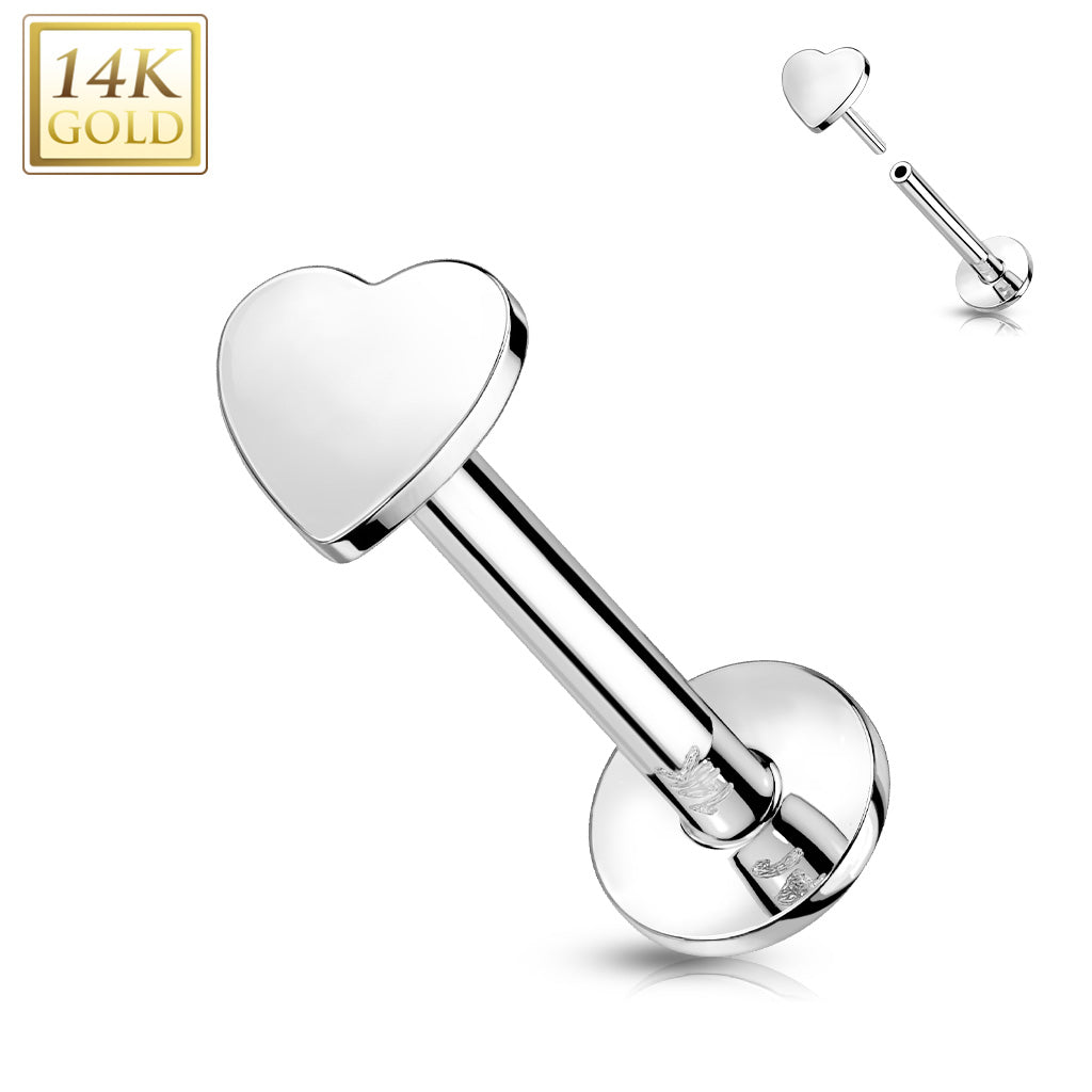 Piercing Earring Heart Stud