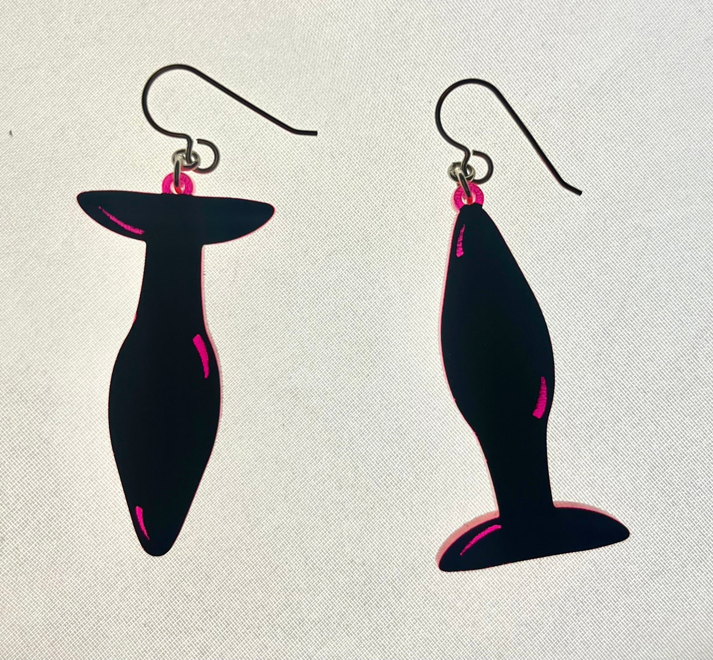 Anal Plug Acrylic Earrings