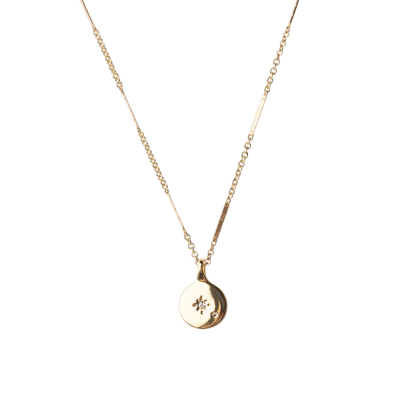 Mineral and Matter North Star Coin Pendant Necklace