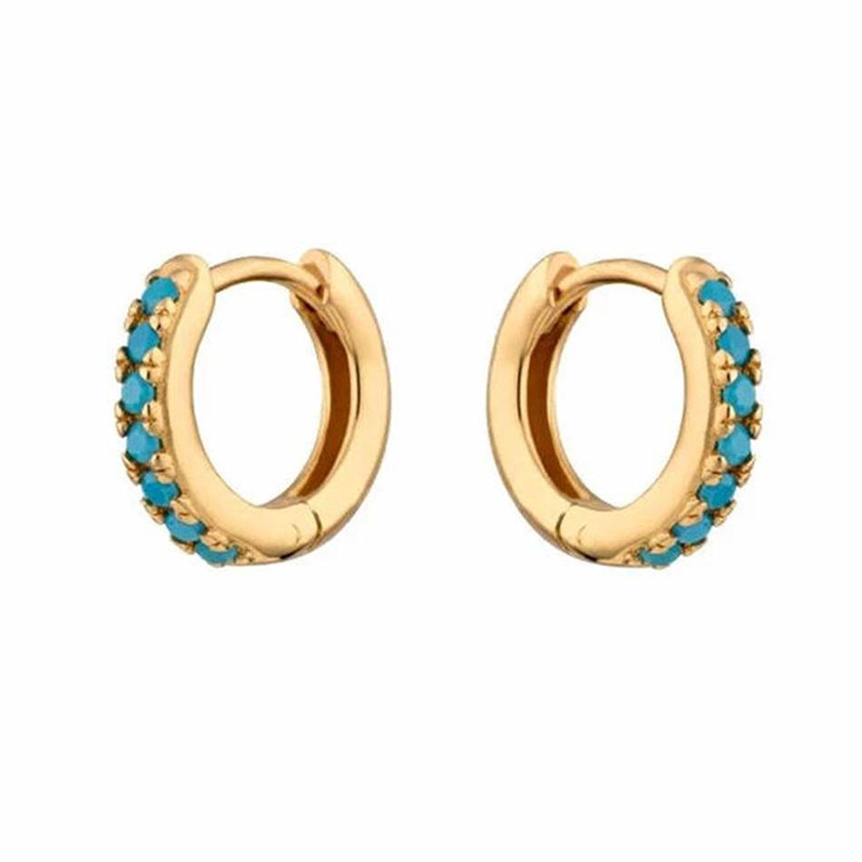 Mineral and Matter Milky Way Gold Hoop Earrings