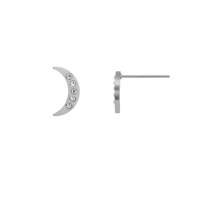 Mineral and Matter Artemis Silver Stud Earrings