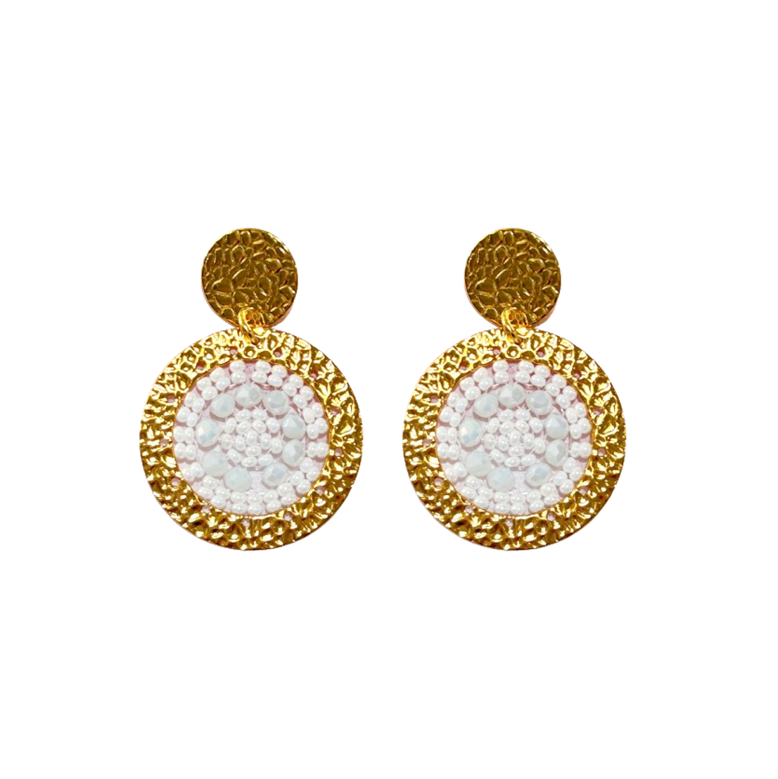 Mini Patagona Earrings - White