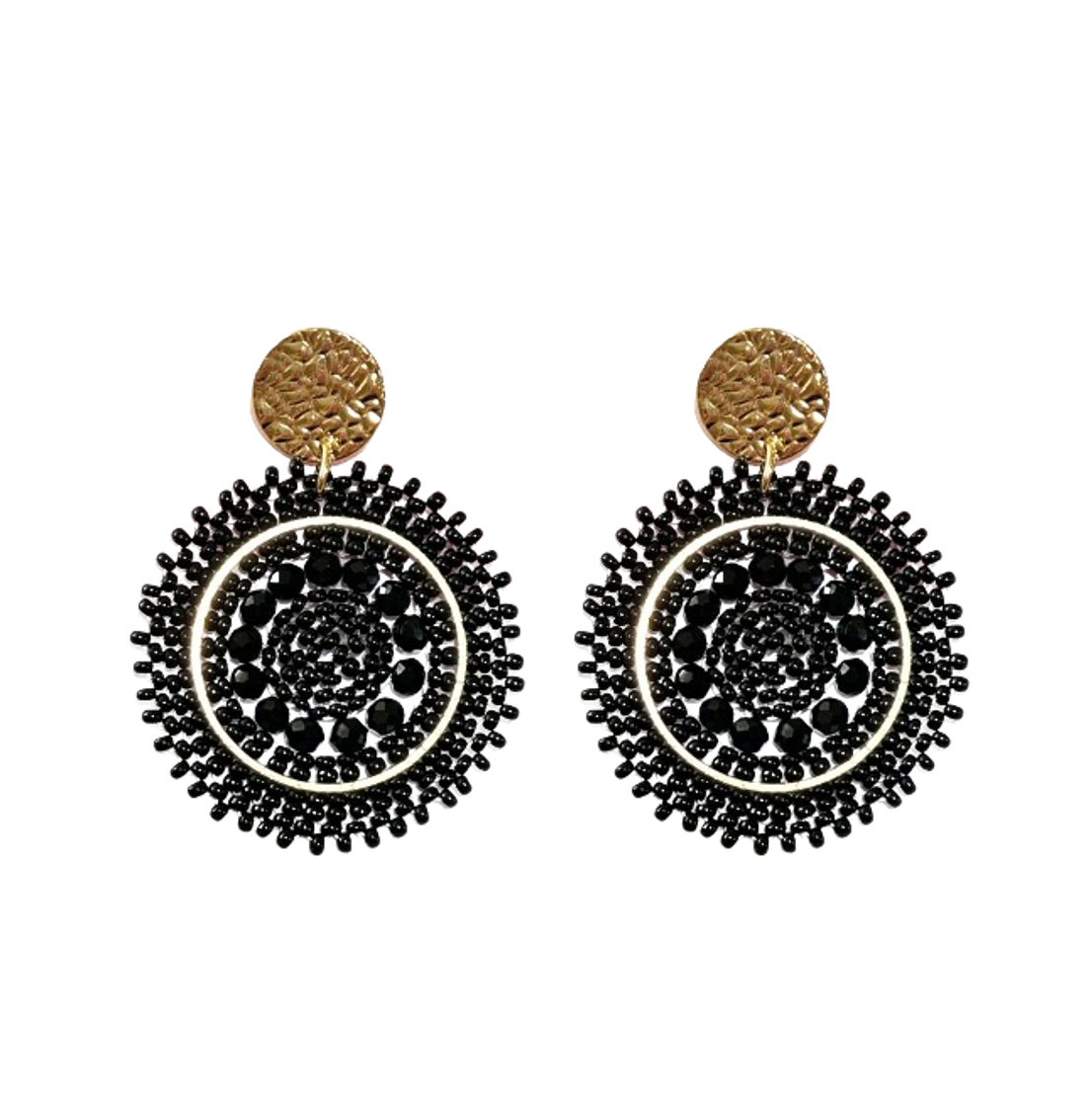 Mini Espagnola Earrings - Black