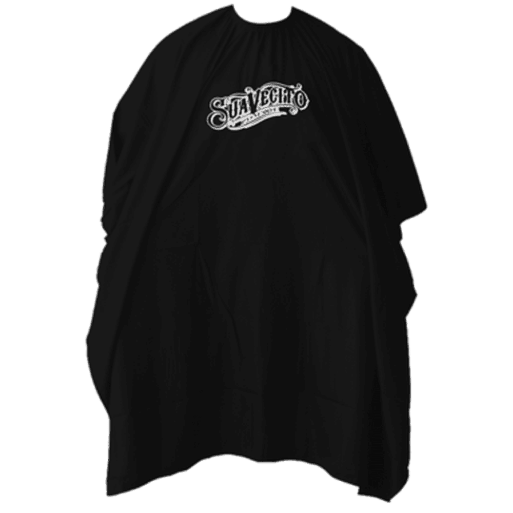 Suavecito Script Logo Black Barber Cape