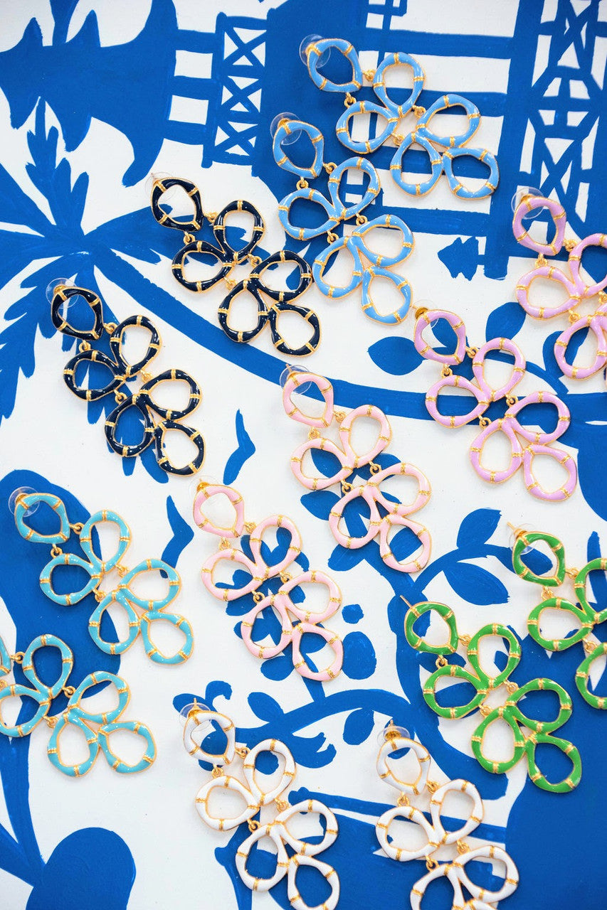 Lisi Lerch - Ginger Enamel Bamboo Earrings - (three colors)