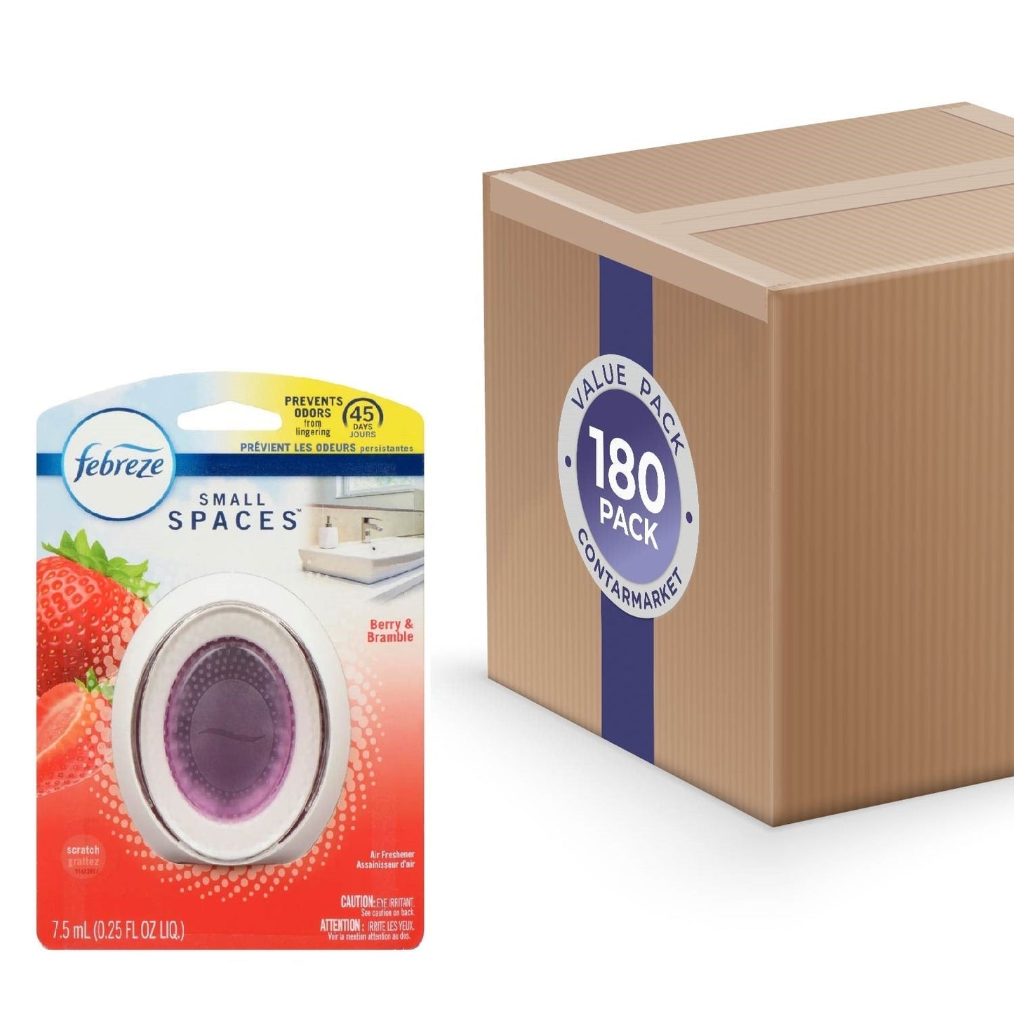 Febreze Small Spaces Air Freshener Berry & Bramble .25 fl oz- 180 Pack