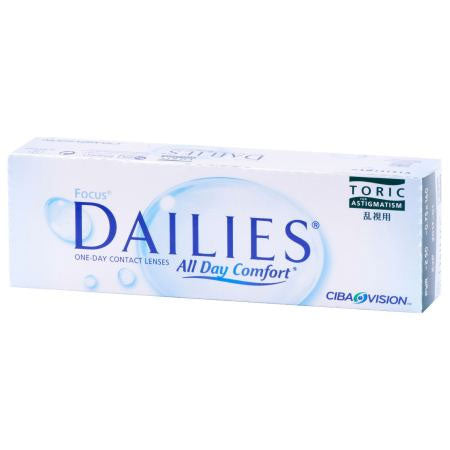 Focus Dailies Toric Contact Lenses 30 Pack