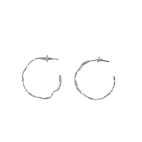 Vintage Sterling Silver Hoop Earrings