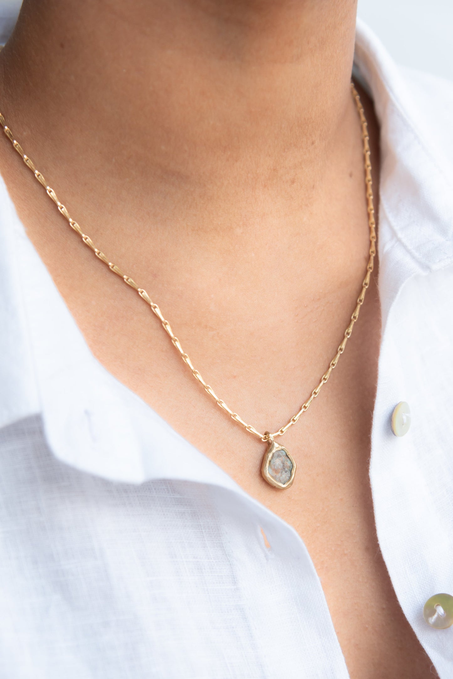 Emilie Shapiro Emerald Guardian Necklace