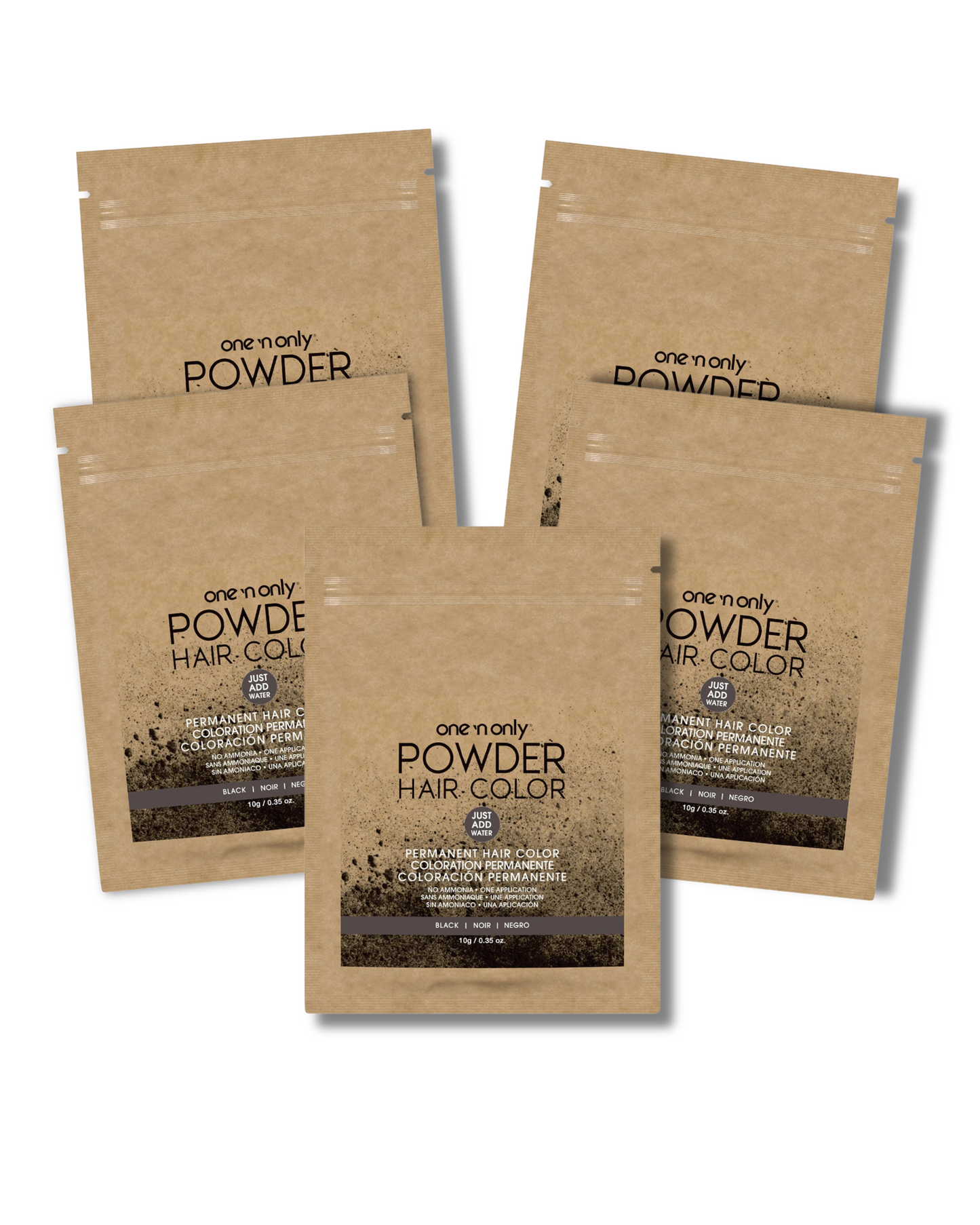 Permanent Vegan Powder Hair Color Bundle - Black