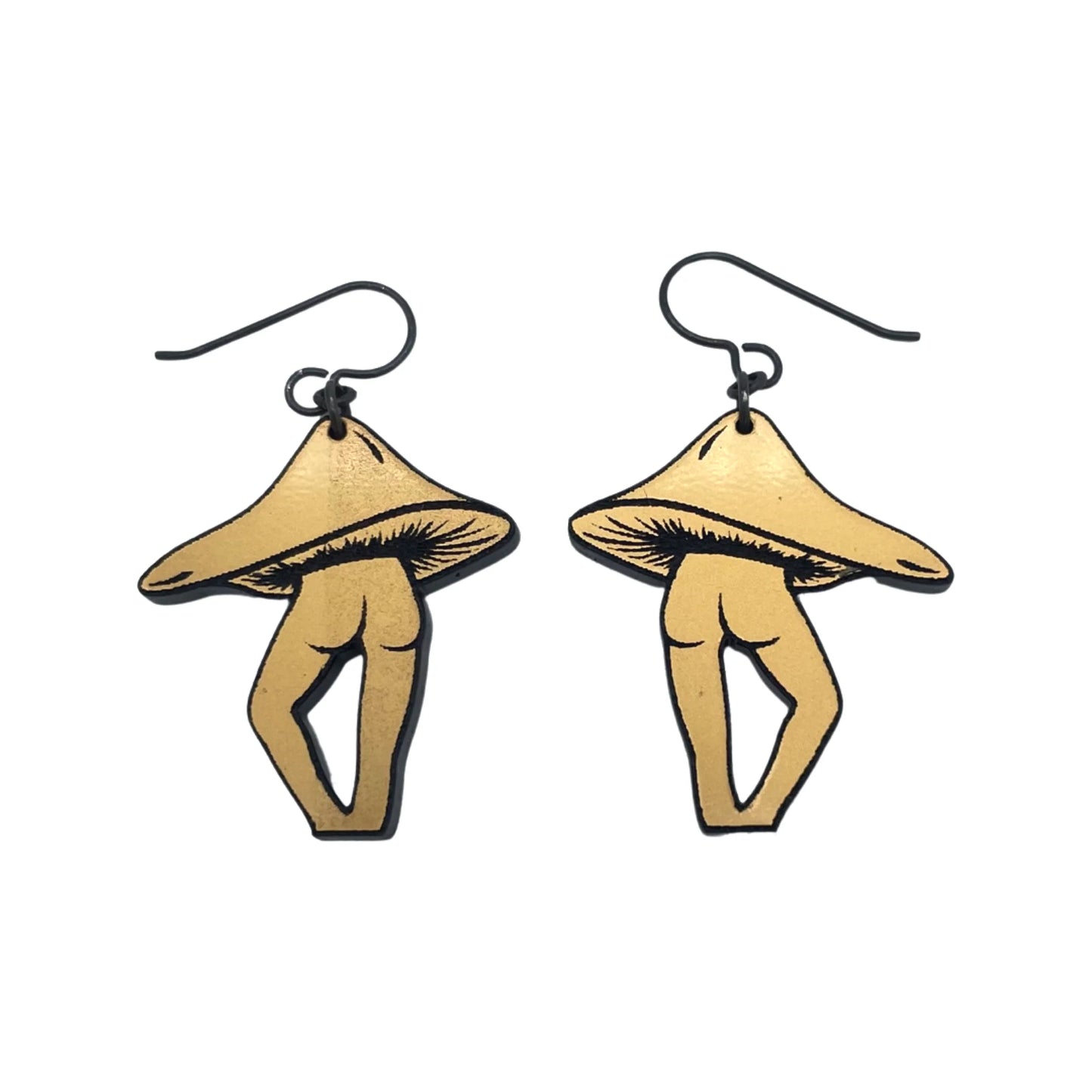 Mushroom Bootie Acrylic Earrings