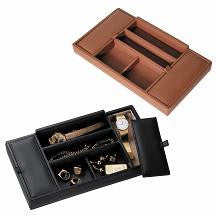 Monogrammed Leather Jewelry Box