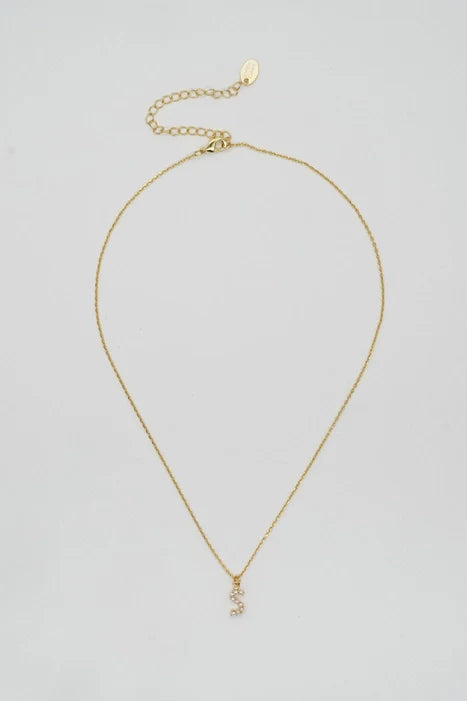 Brenda Grands Jewelry - Dainty Love Pearl Initial Necklace