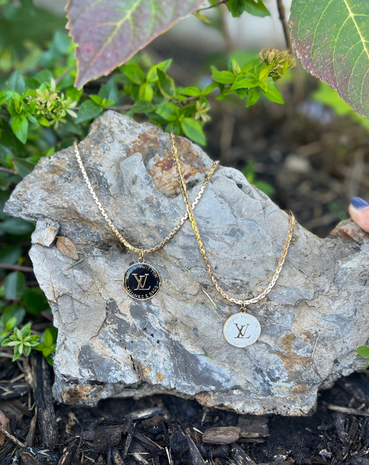 LV Circle Trunk & Bag Charm  Necklace