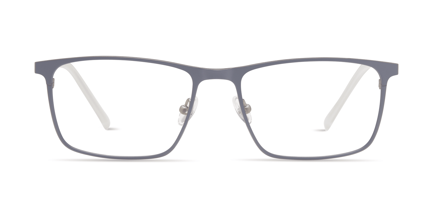 modo 4238 prescription optical eyewear glasses made in japan titanium lightweight durable strong comfortable modern contemporary petite casual clean sleek matte grey silver front