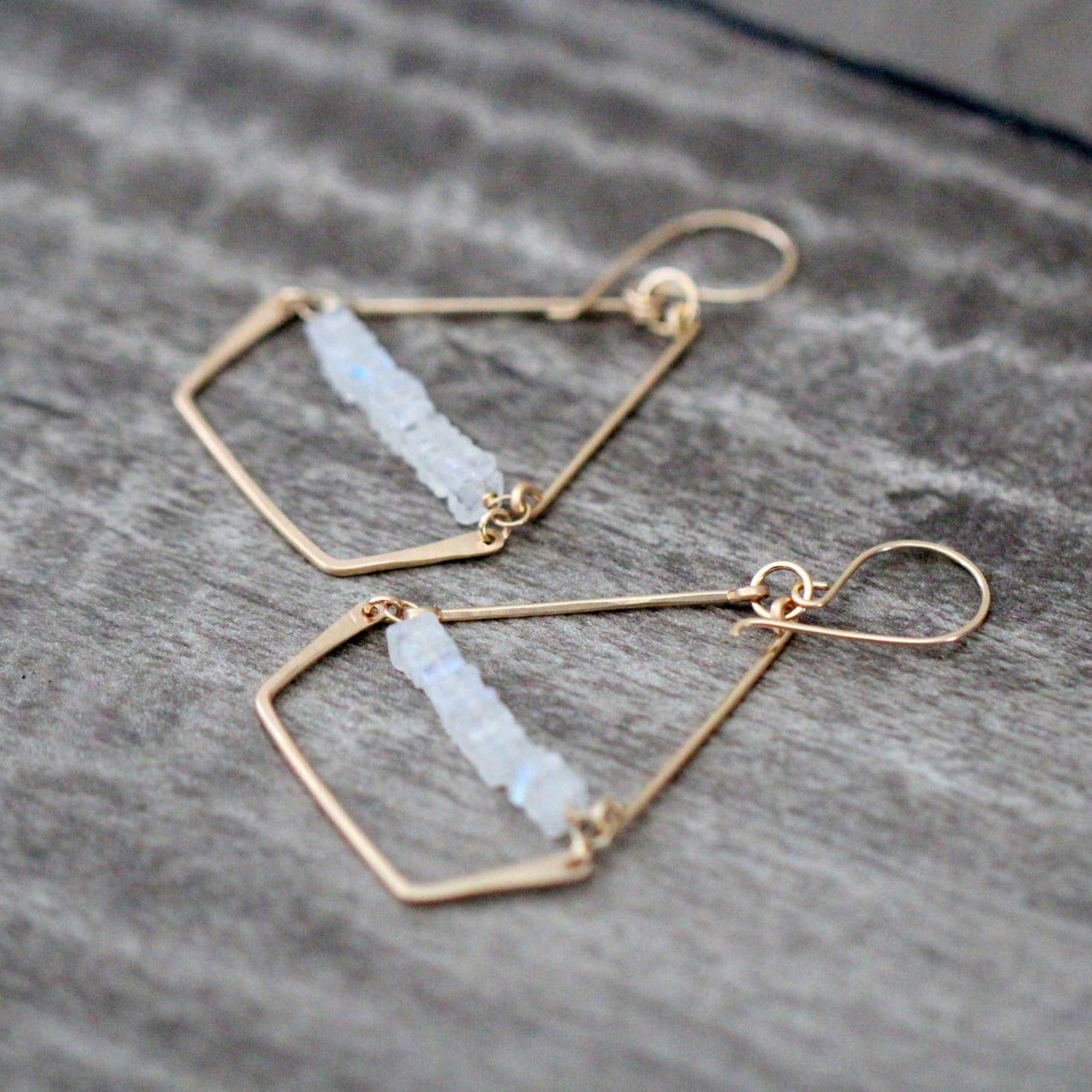 Saressa Designs Swing Earrings - Moonstone