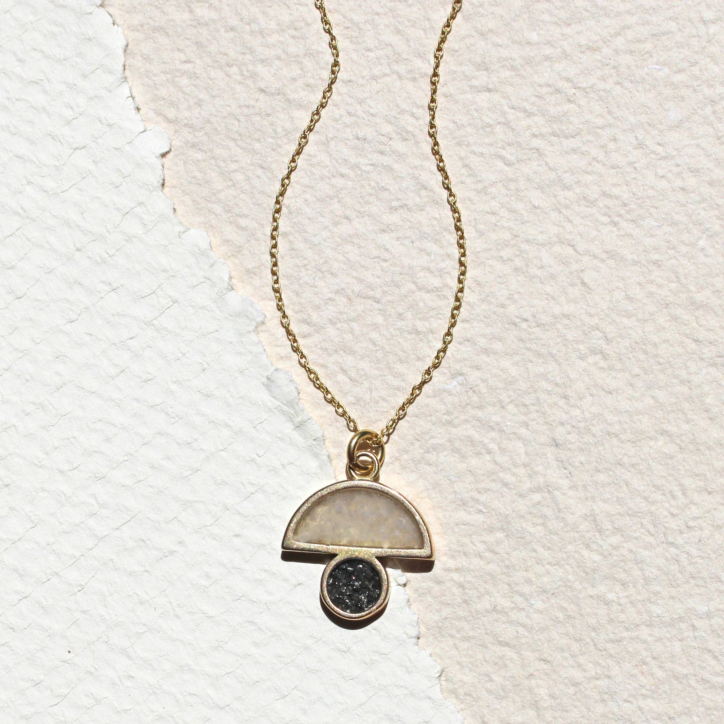 Cameoko Petite Geometric Mushroom Necklace