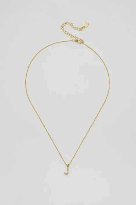 Brenda Grands Jewelry - Dainty Love Pearl Initial Necklace