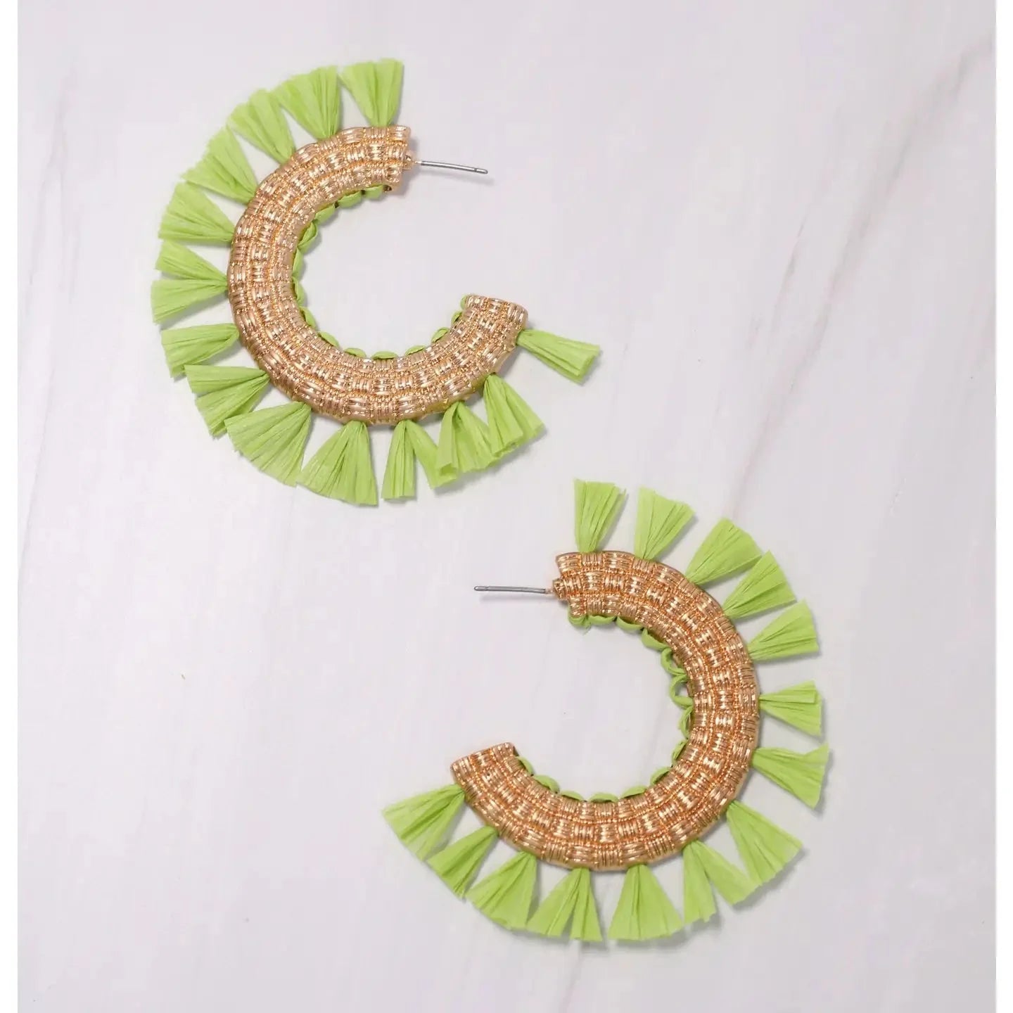 Martine Tassel Hoop Earring - (three colors)