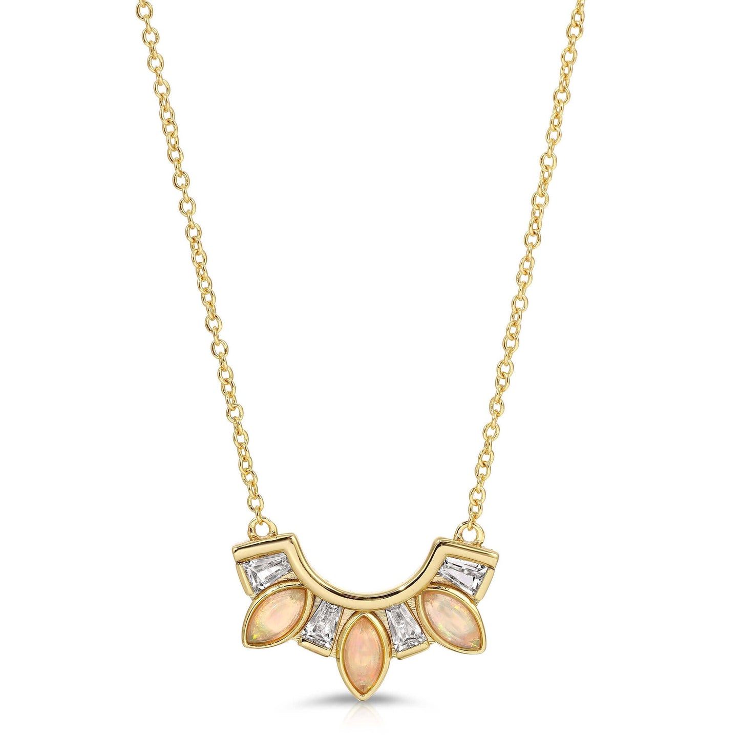 Glamrocks Seven Wonders Necklace - Welo Opal