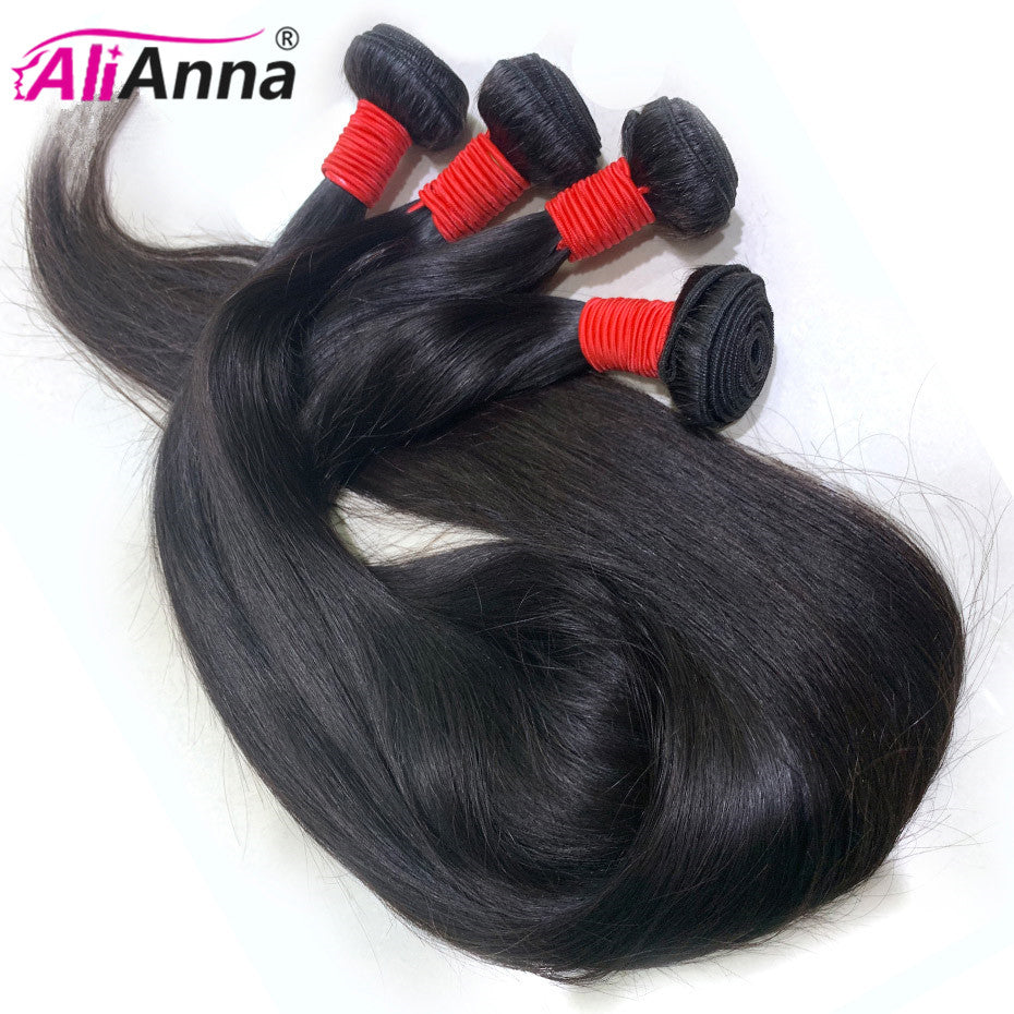 Straight Remy Human Hair  Bundles