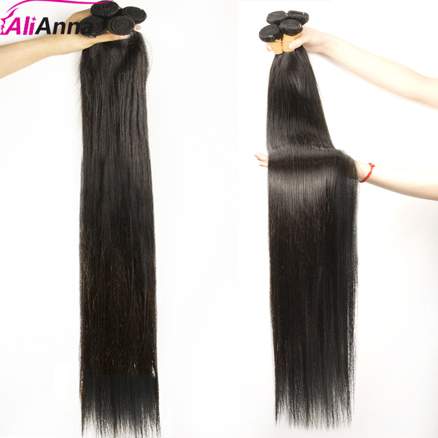 Straight Remy Human Hair  Bundles