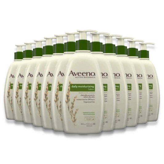 Aveeno Daily Moisturizing Body Lotion 18 Fl Oz- 12 Pack
