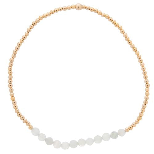 Gold Bliss Bead Bracelet 2mm