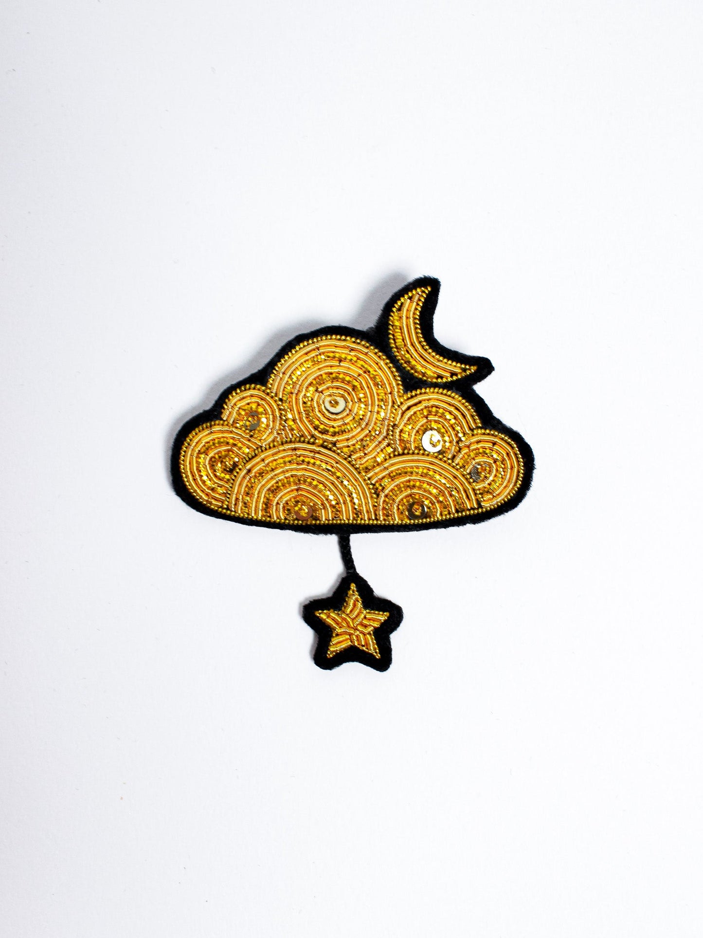 Nature Hand Embroidered Brooch - Macon&Lesquoy - Berte