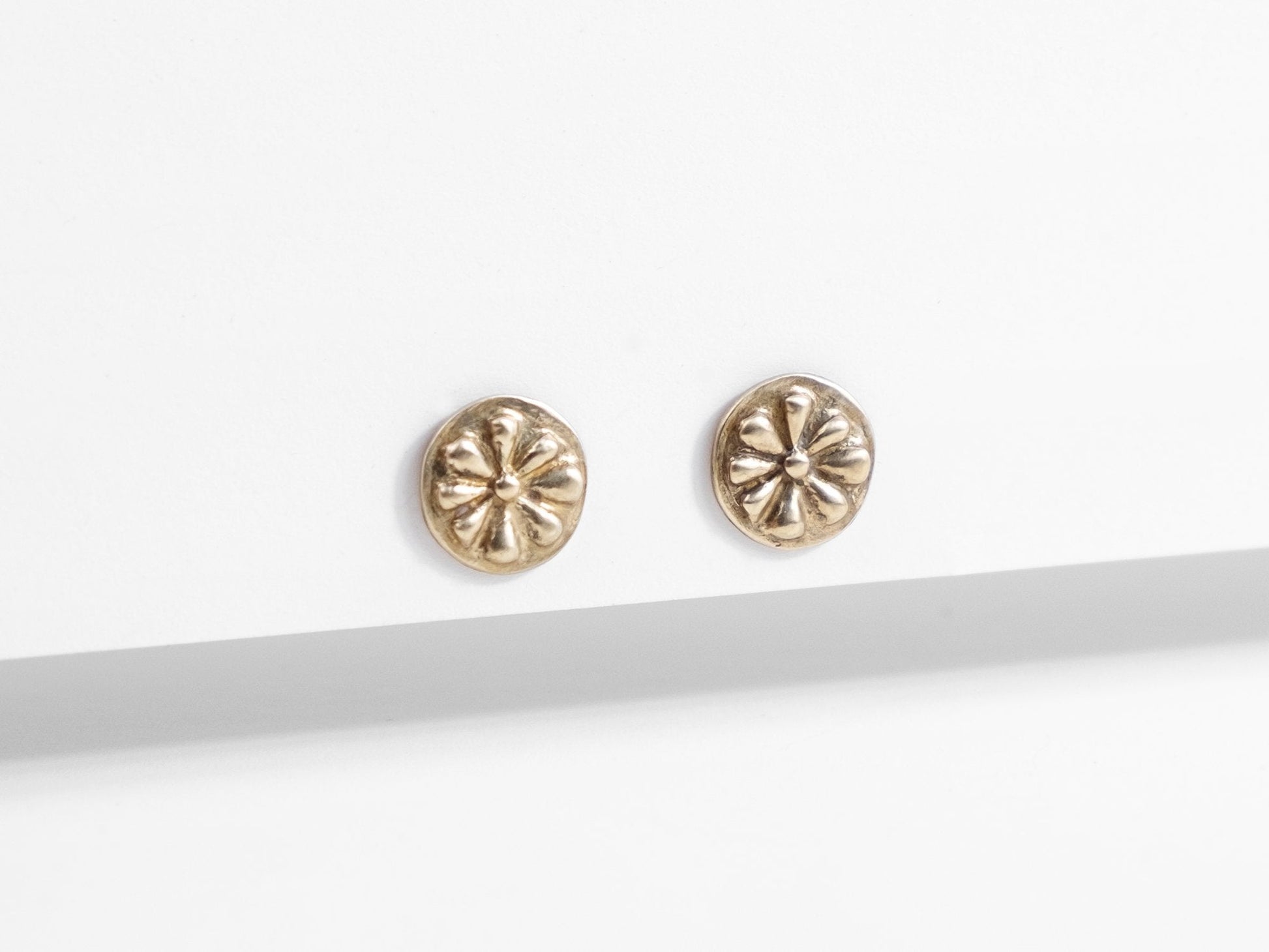 Rosette Studs - Sara Golden Jewelry - Berte