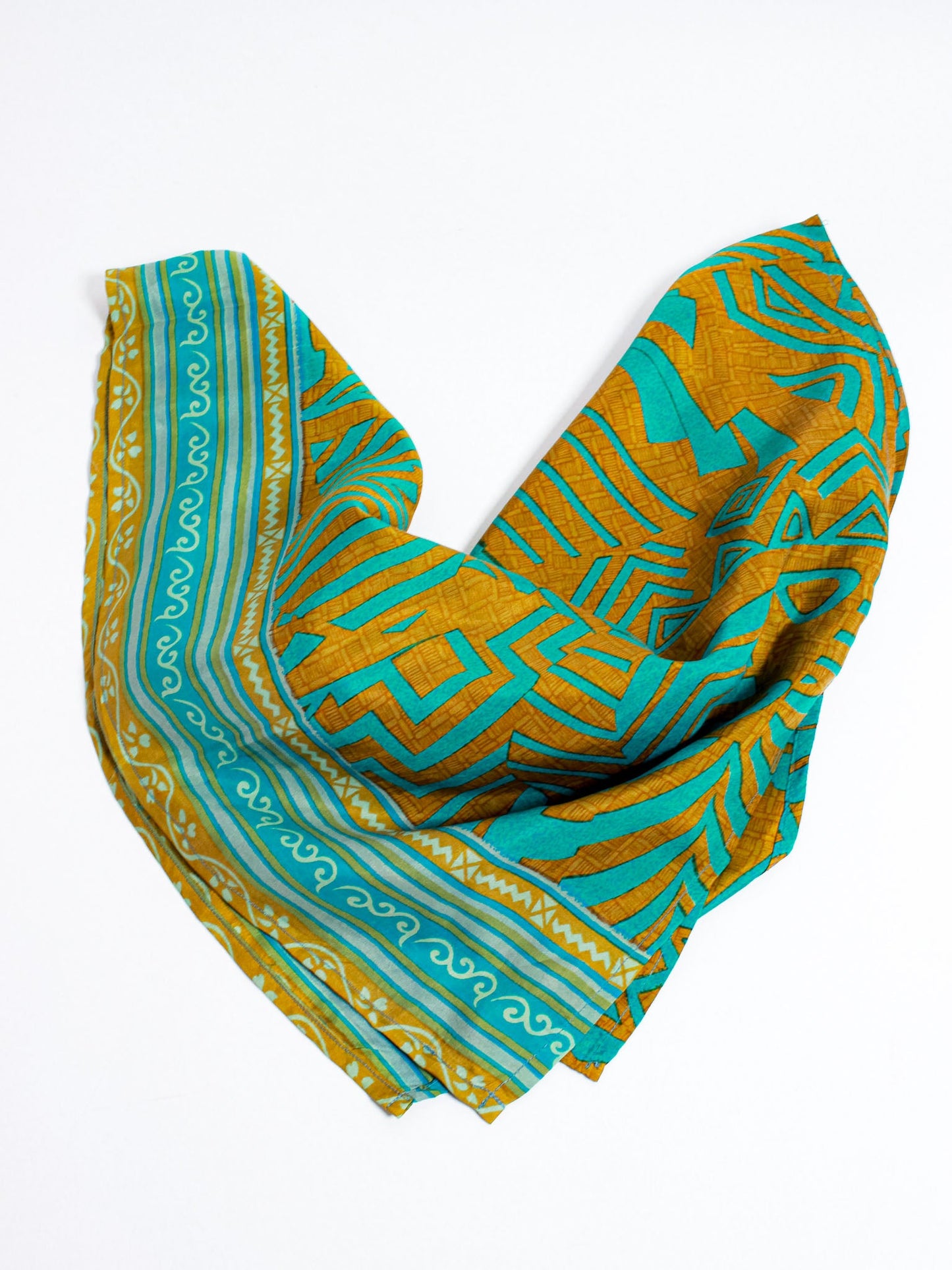 Vintage Silk Square Bandana - Anchal Project - Berte