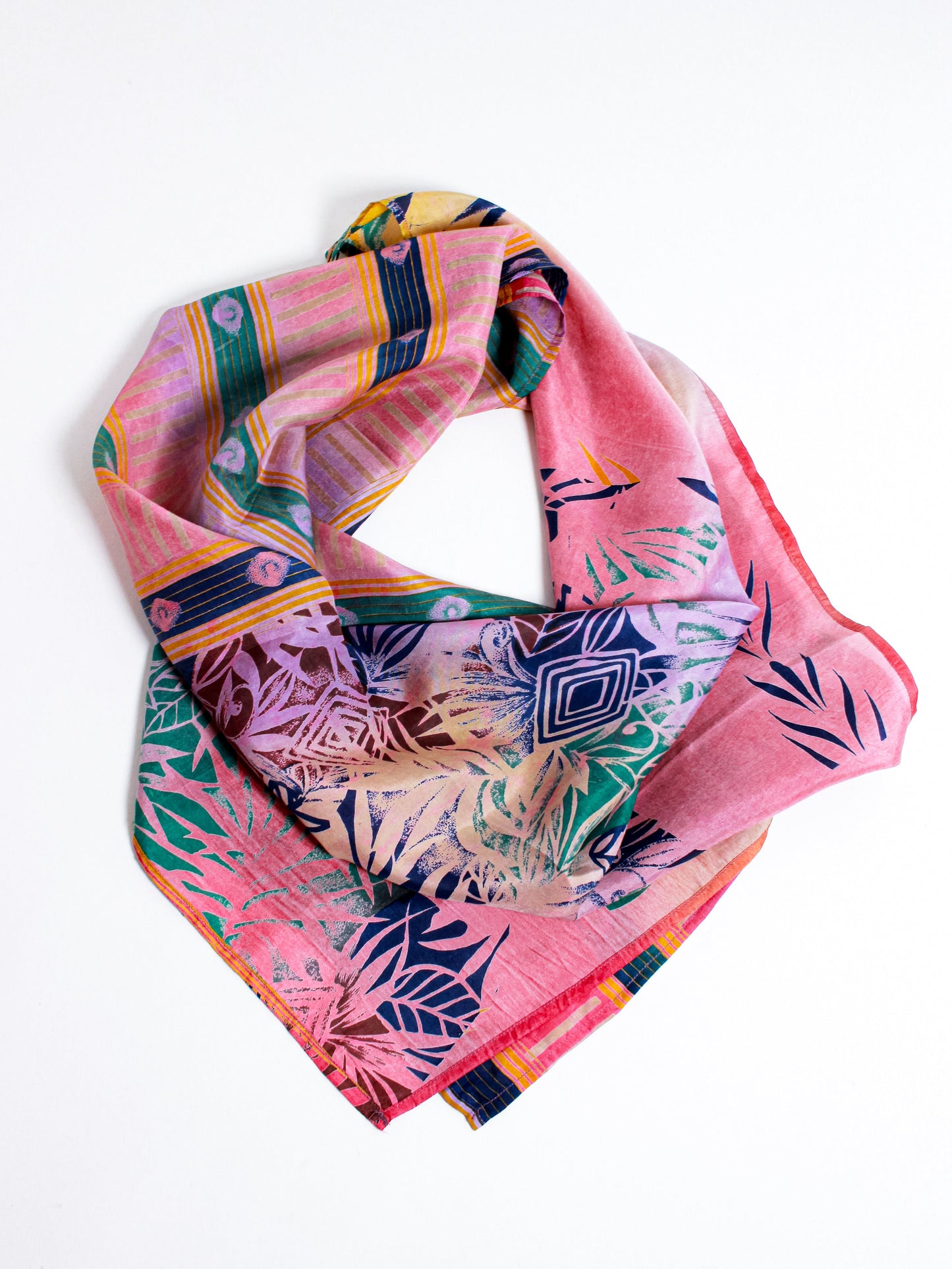 Vintage Silk Square Bandana - Anchal Project - Berte