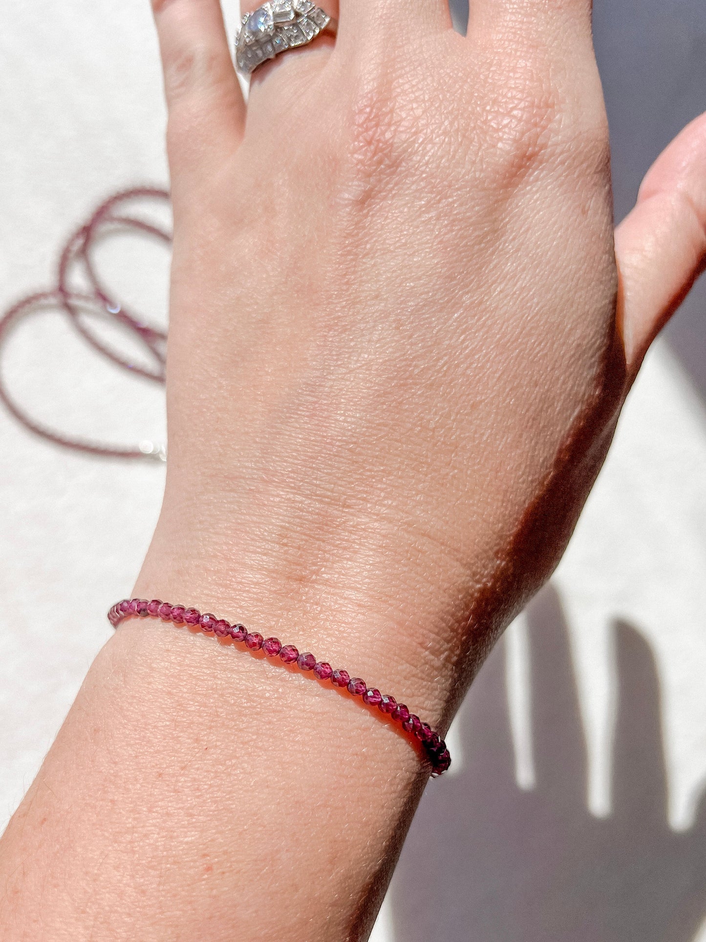 Crystal Birthstone Bracelet | Sterling Silver