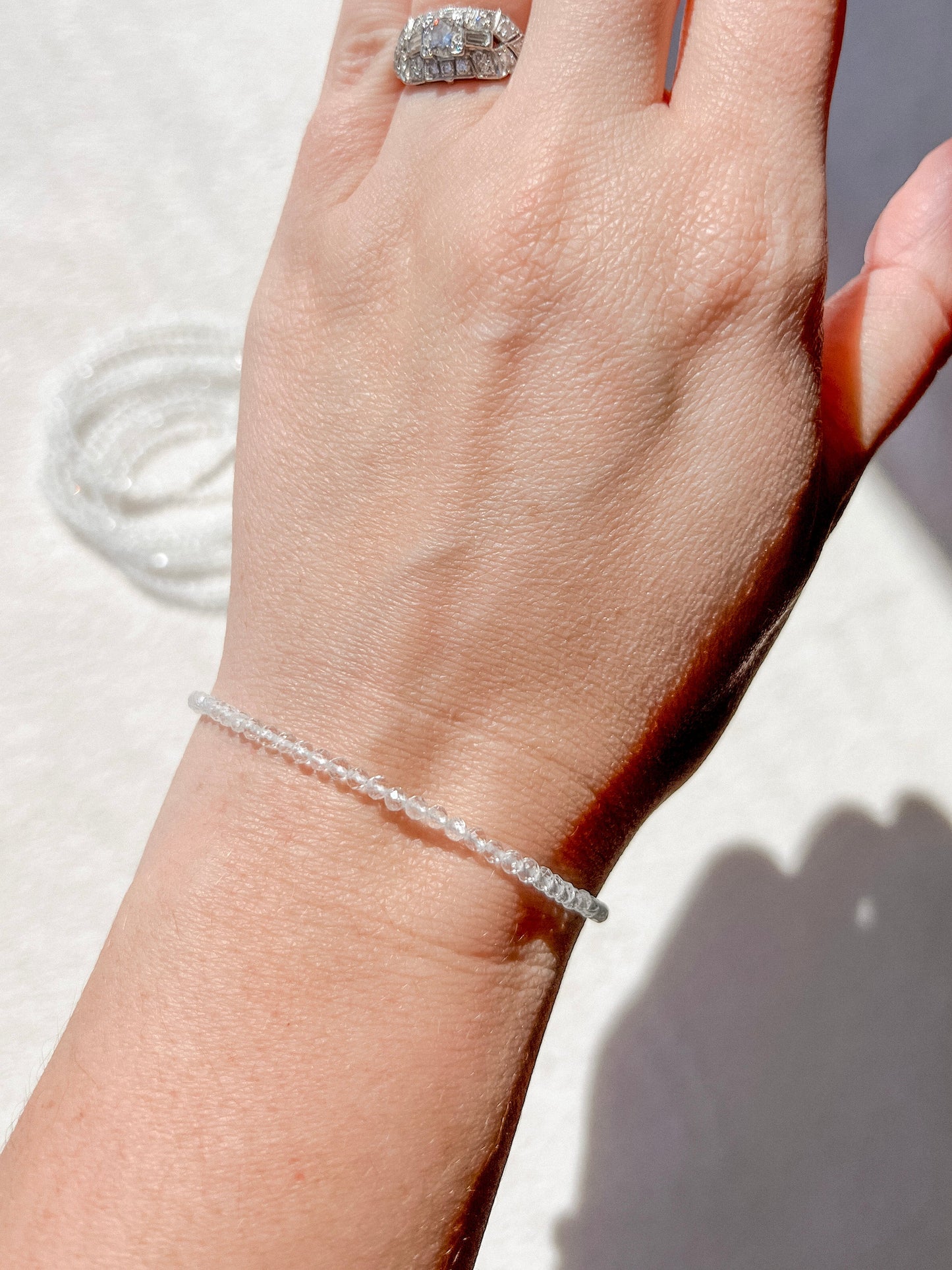 Crystal Birthstone Bracelet | Sterling Silver