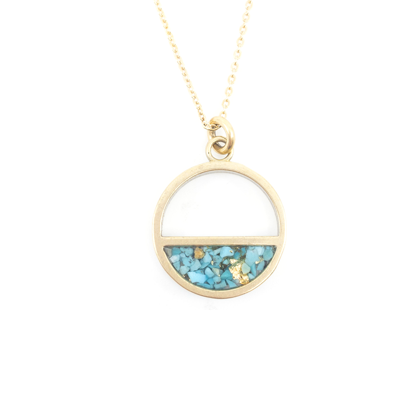 Cameoko Petite Half Moon Necklace