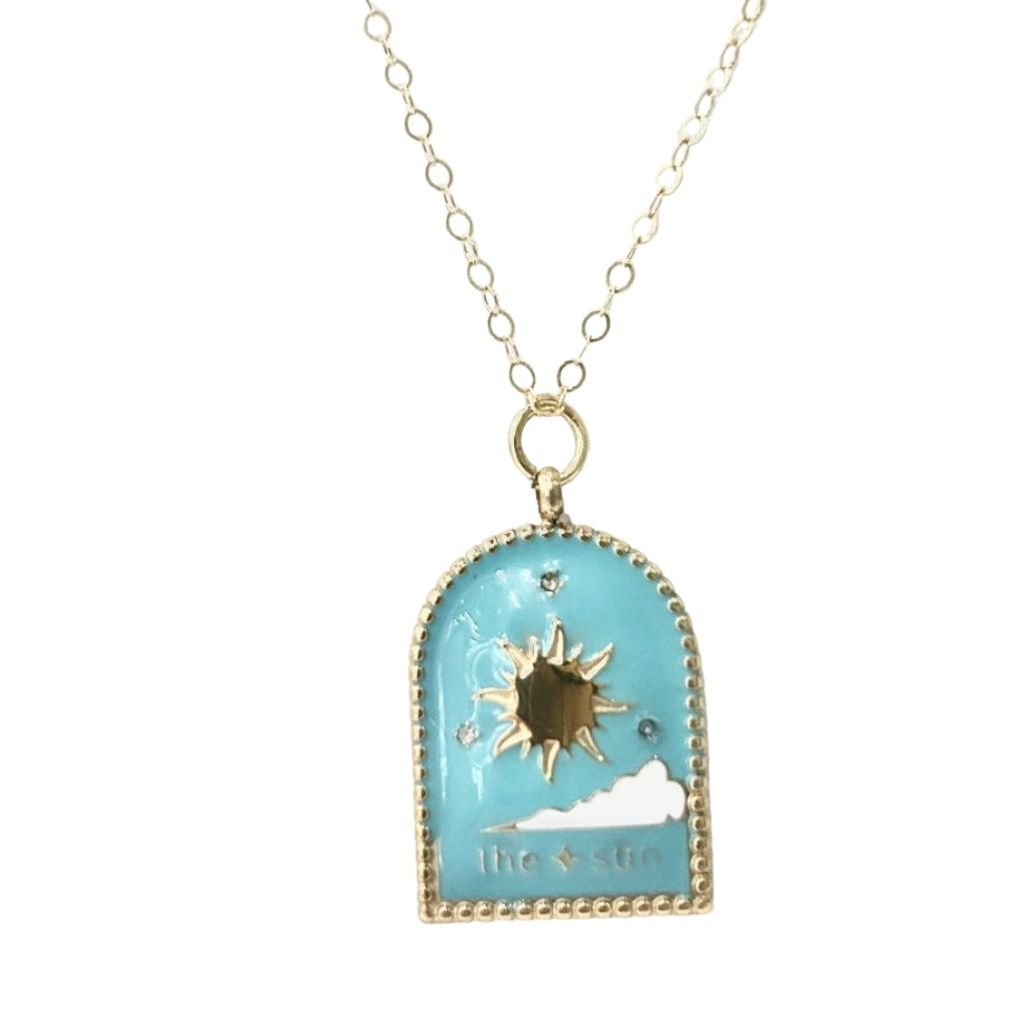 Mineral and Matter Celestial Sun Arc Necklace