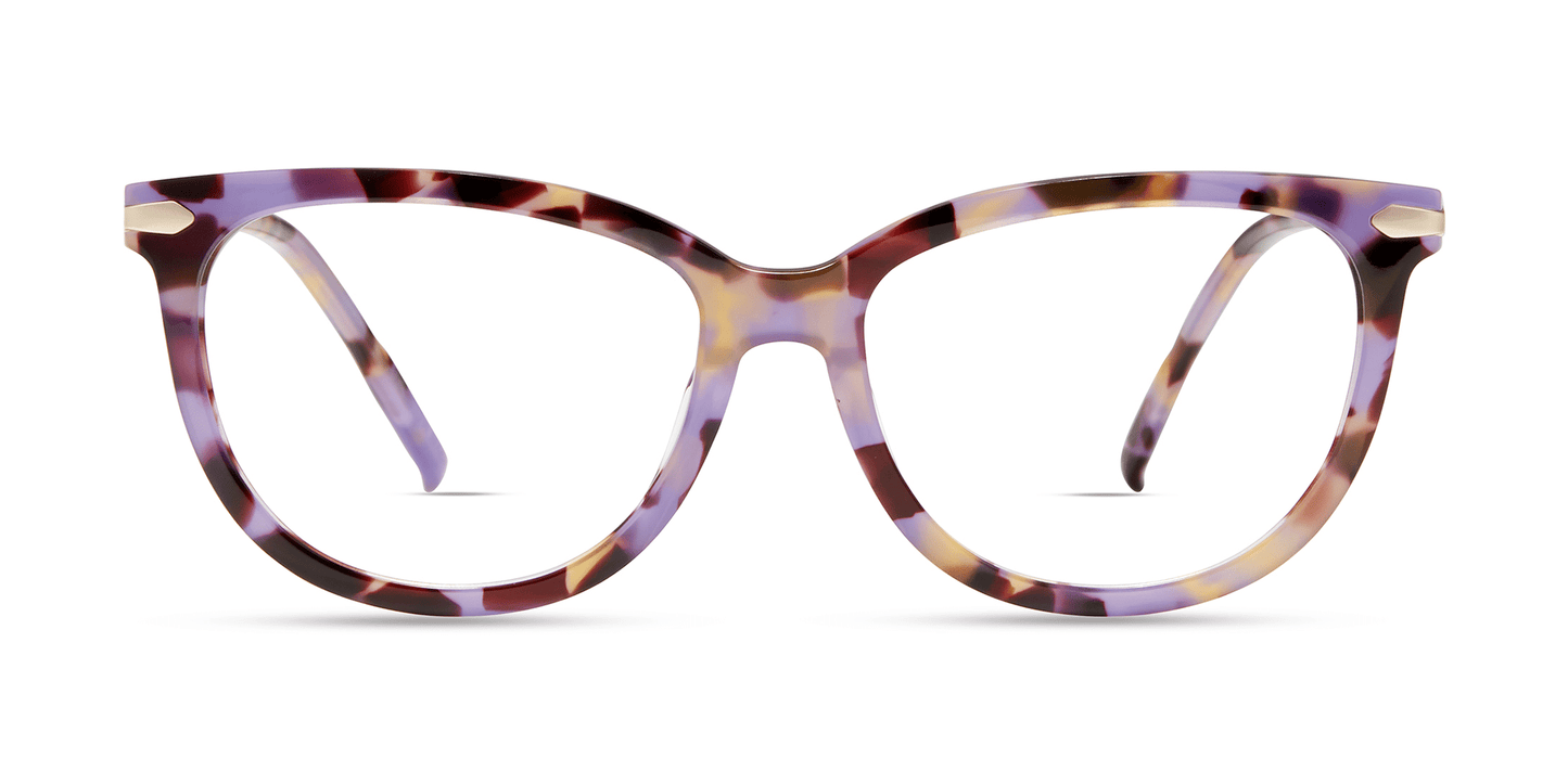 modo fulton brooklyn made handmade optical prescription eyewear glasses classic cat eye modern contemporary acetate plastic titanium lightweight comfortable durable women ladies female purple tortoise