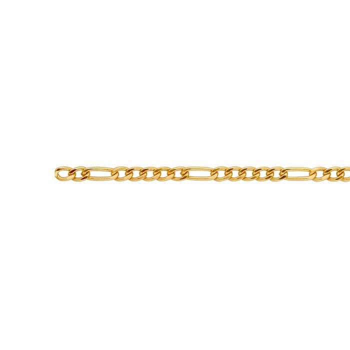 Permanent Jewelry 14k Goldfill Chain Bracelet - Figaro