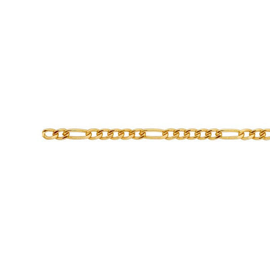 Permanent Jewelry 14k Goldfill Chain Bracelet - Figaro
